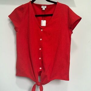 NWOT J Crew Orange Summer Top